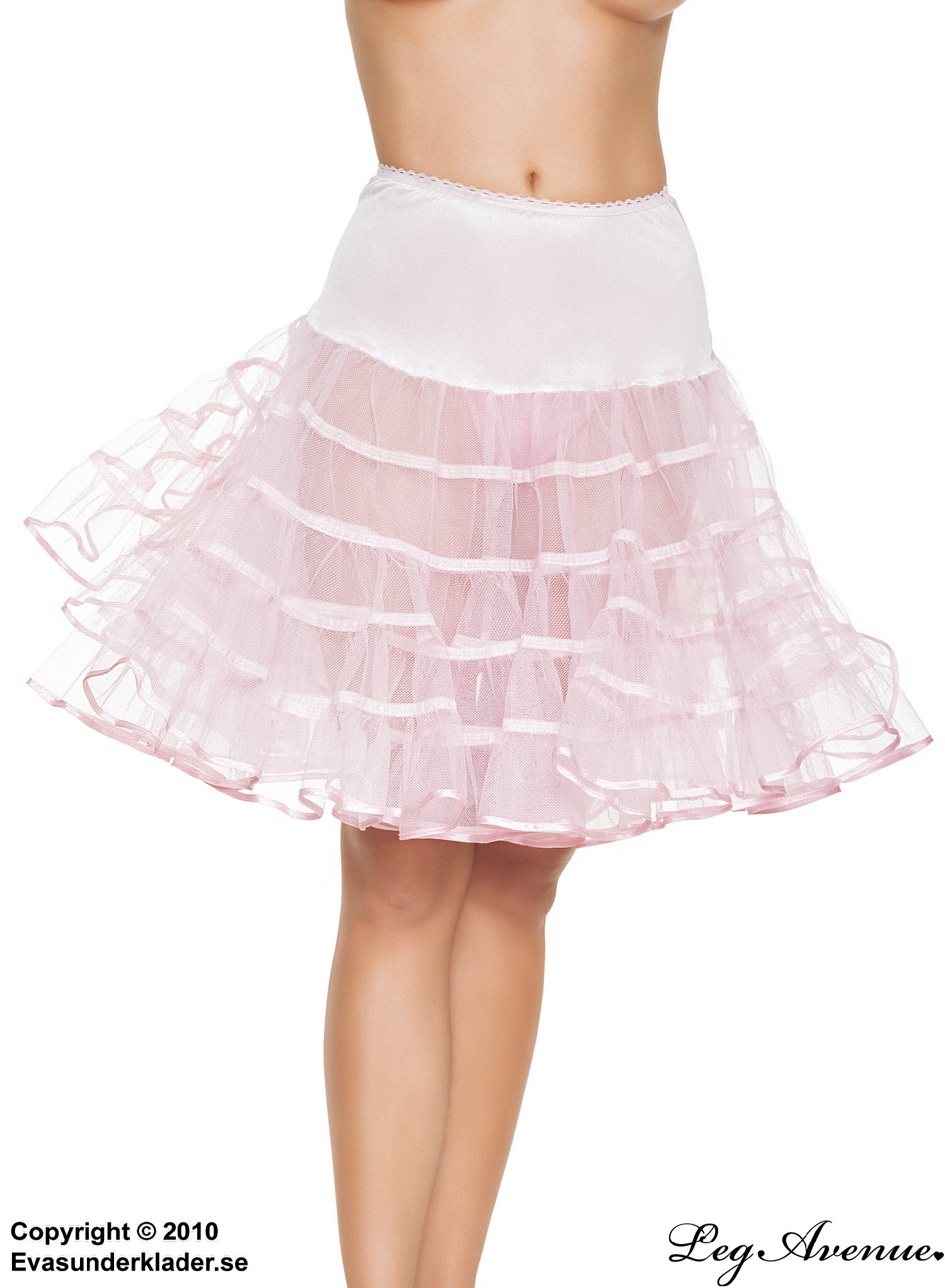 Petticoat, transparente Einlagen, Rüschen aus Mesh